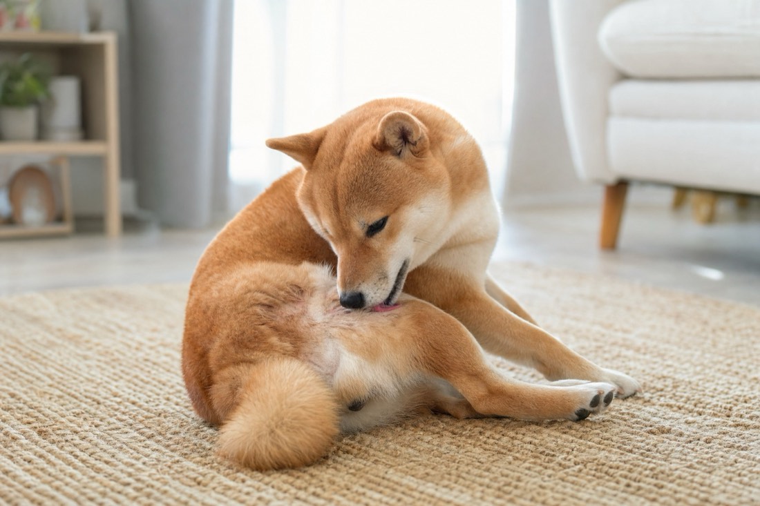 Licks one spot